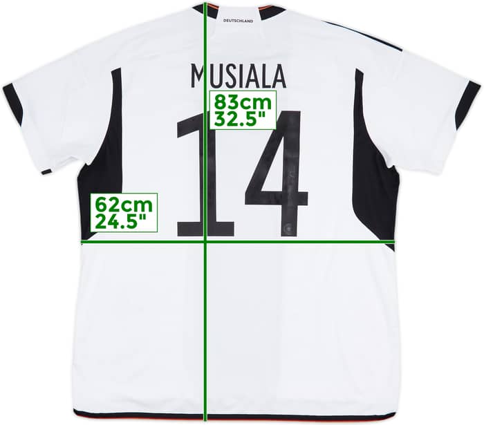 2020-21 Germany Home Shirt Musiala #14 - 7/10 - (XXL)