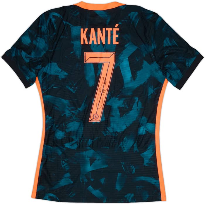 2021-22 Chelsea Player Issue Signed Third Shirt Kante #7