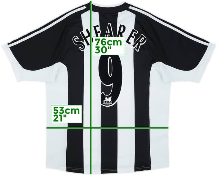 2001-03 Newcastle Home Shirt Shearer #9 - 7/10 - (L)