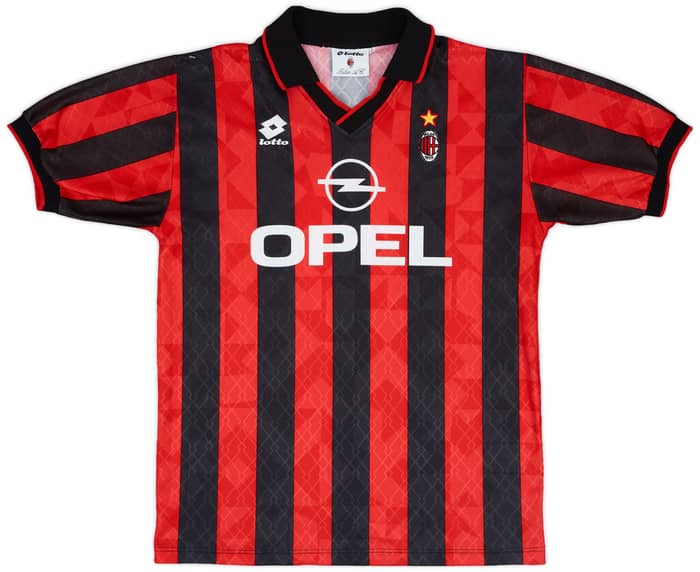 1995-96 AC Milan Home Shirt #9 - 8/10 - (L)