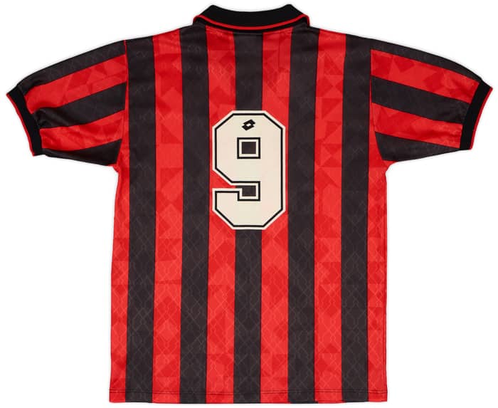 1995-96 AC Milan Home Shirt #9 - 8/10 - (L)