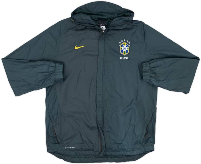 2010-11 Brazil Nike Hooded Track Jacket - 5/10 - (L)