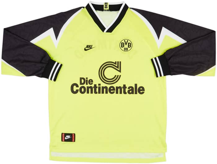 1995-96 Borussia Dortmund Home L/S Shirt - 9/10 - (L)