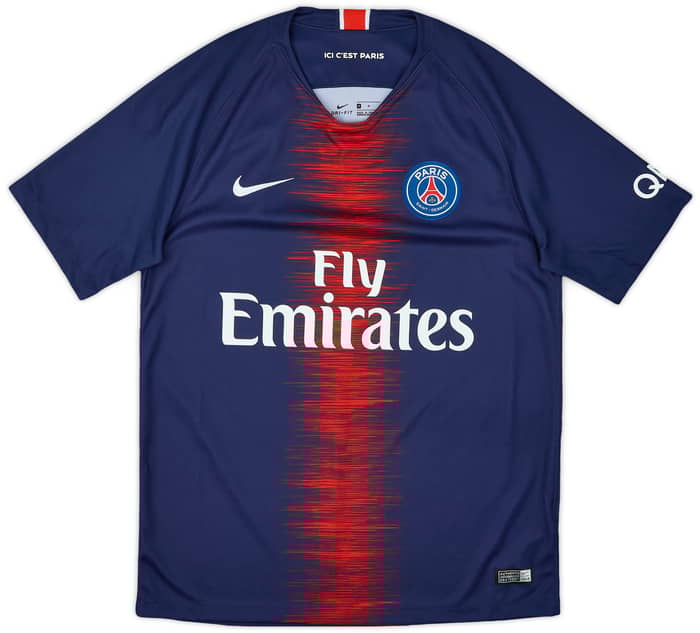 2018-19 Paris Saint-Germain Home Shirt Mbappe #7 - 9/10 - (M)