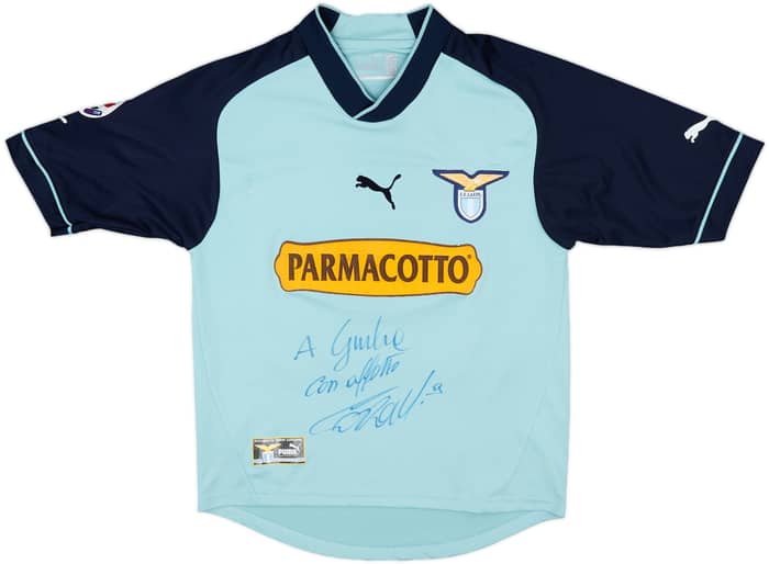 2002-03 Lazio Signed Third Shirt Corradi #9