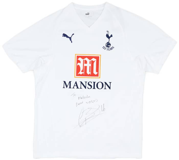 2007-08 Tottenham Signed Home Shirt (Bale)