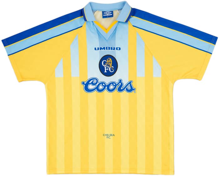 1996-97 Chelsea Away Shirt Vialli #9 - 7/10 - (XL)