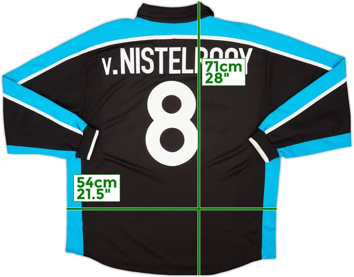 1999-01 PSV Player Issue Away L/S Shirt V.Nistelrooy #8 - 8/10 - (XL)