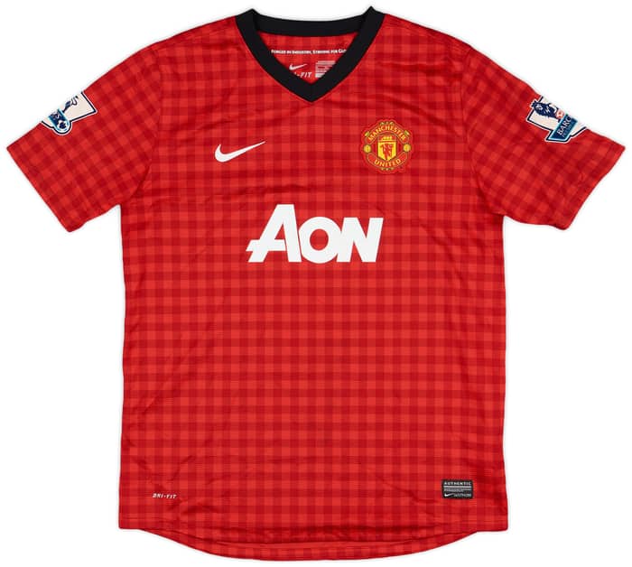 2012-13 Manchester United Home Shirt Rooney #10 - 7/10 - (XL.Boys)