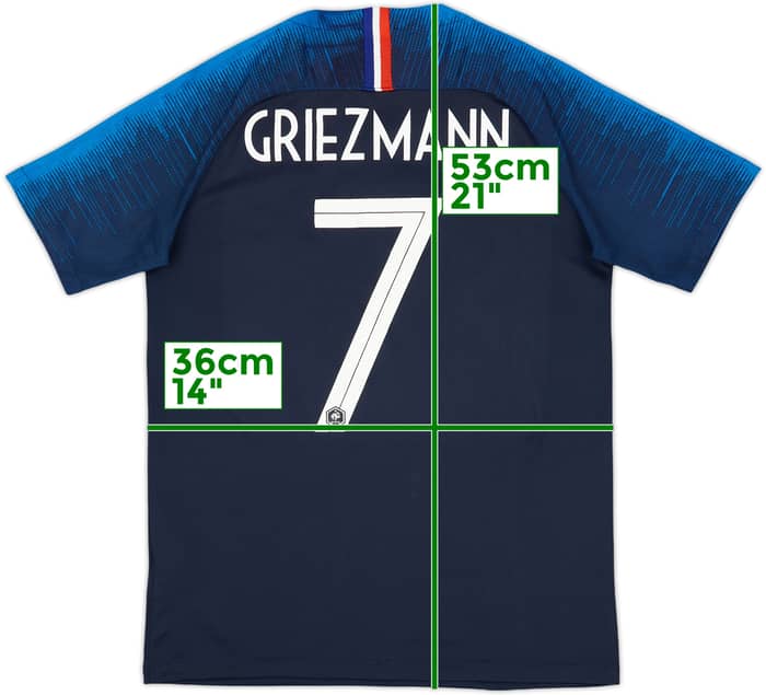2018 France Home Shirt Griezmann #7 - 7/10 - (S)