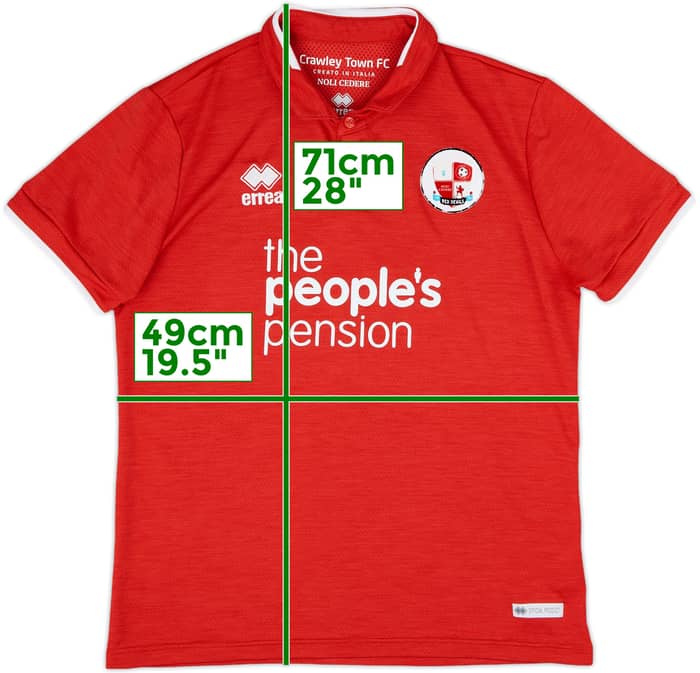 2018-19 Crawley Home Shirt - 6/10 - (M)