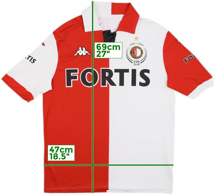 2008-09 Feyenoord Home Shirt - 5/10 - (XL)