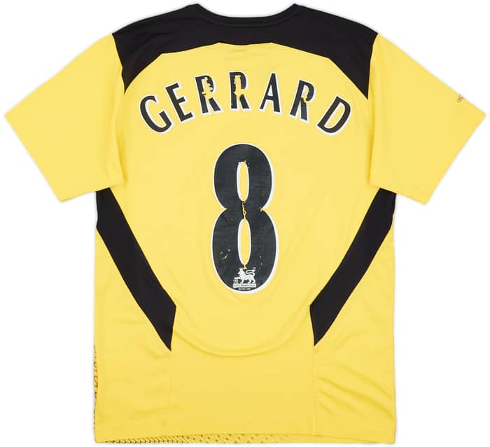 2004-06 Liverpool Away Shirt Gerrard #8 - 3/10 - (XS)