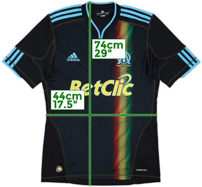 2010-11 Olympique Marseille Third Shirt Rommler - 8/10 - (S)