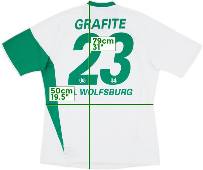 2009-10 Wolfsburg Home Shirt Grafite #23 - 4/10 - (L)