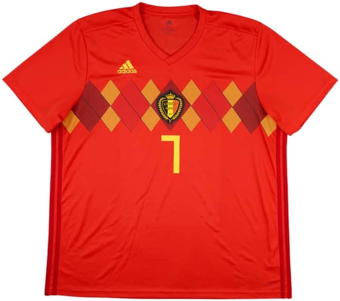 2018-19 Belgium Home Shirt De Bruyne #7 - 9/10 - (XXL)