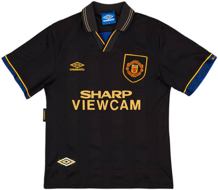 1993-95 Manchester United Away Shirt Cantona #7 - 7/10 - (S)