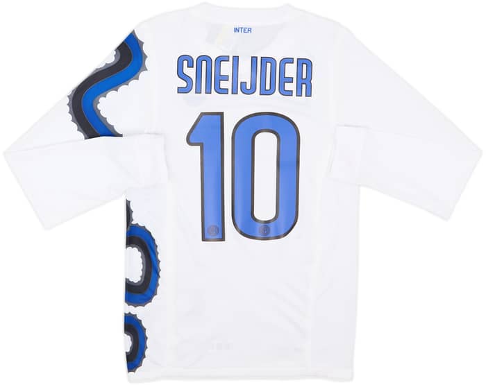 2010-11 Inter Milan Player Issue Away L/S Shirt Sneijder #10 (S)