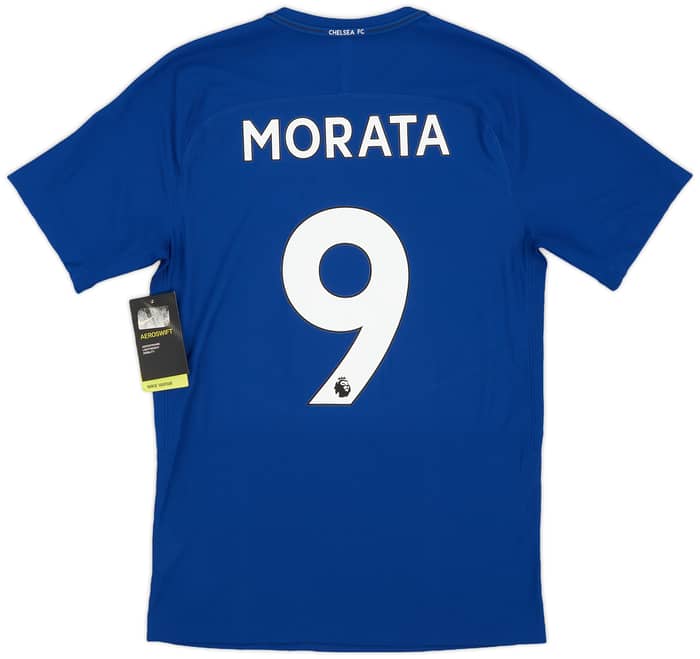 2017-18 Chelsea Authentic Home Shirt Morata #9 (S)