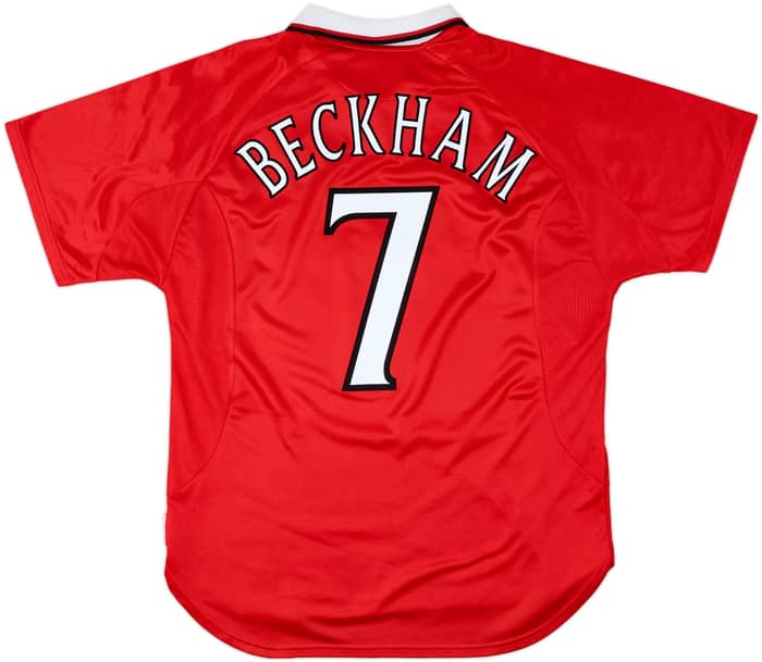 1999-00 Manchester United 'CL Winners' Shirt Beckham #7 - 8/10 - (L)