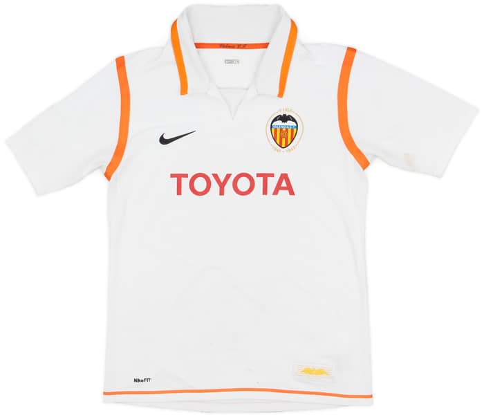 2007-08 Valencia Home Shirt - 4/10 - (XL.Boys)