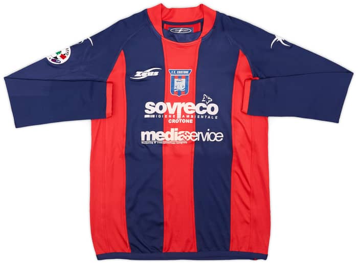 2006-07 Crotone Match Worn Home L/S Shirt Zamboni #6