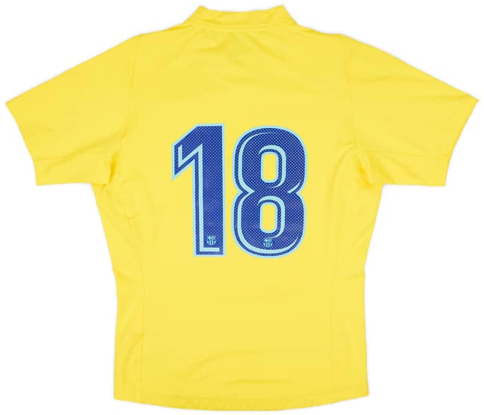 2017-18 Barcelona Rugby Player Issue Away Shirt #18 - 5/10 - (XL)