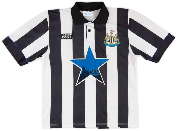 1993-95 Newcastle Home Shirt Cole #9 - 6/10 - (M)