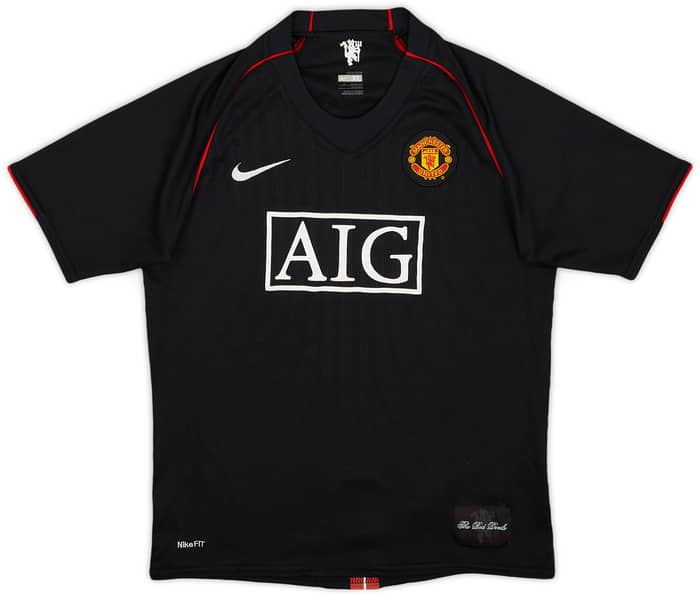 2007-08 Manchester United Away Shirt - 8/10 - (XL.Boys)