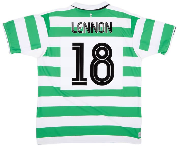 2004-05 Celtic Home Shirt Lennon #18 - 9/10 - (XL)