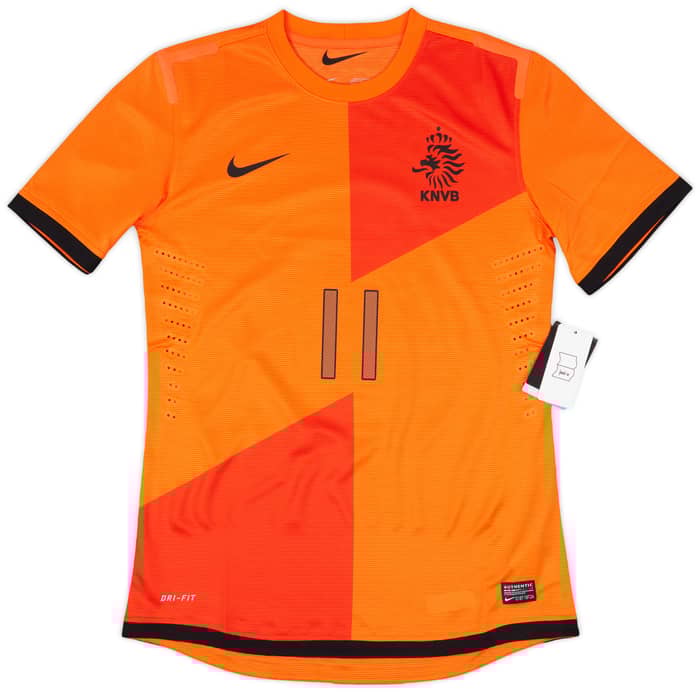 2012-13 Netherlands Sample Home Shirt Robben #11 (M)