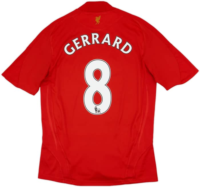 2008-10 Liverpool Home Shirt Gerrard #8 - 7/10 - (M)