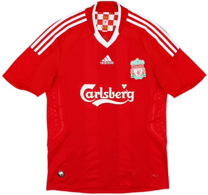 2008-10 Liverpool Home Shirt Gerrard #8 - 7/10 - (M)