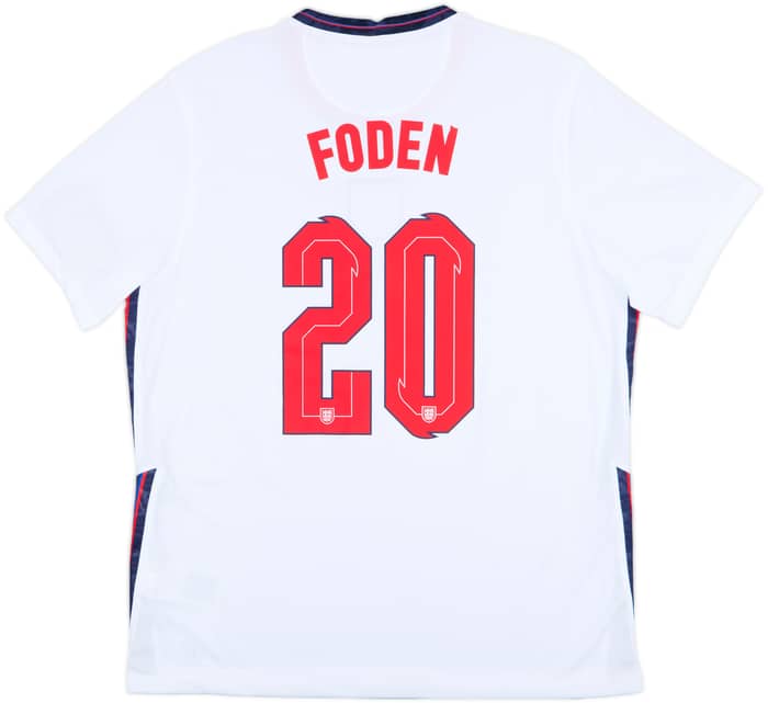 2020-22 England Home Shirt Foden #20 (XL)