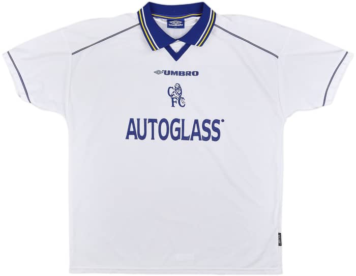 1998-00 Chelsea Away Shirt Zola #25 - 8/10 - (XXL)