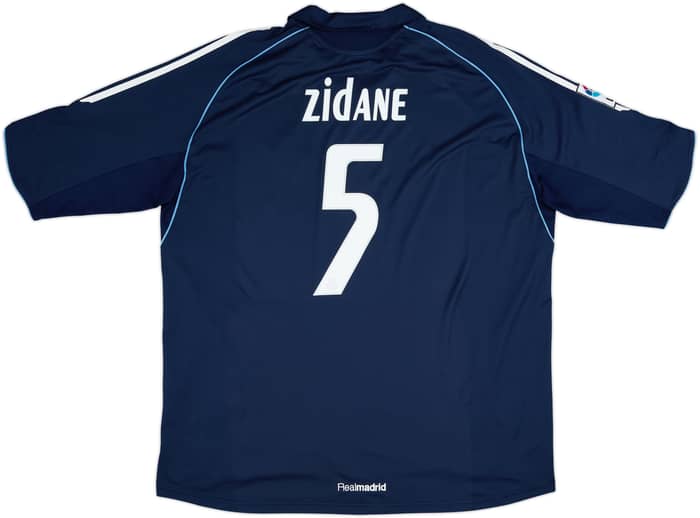 2005-06 Real Madrid Away Shirt Zidane #5 - 8/10 - (XXL)