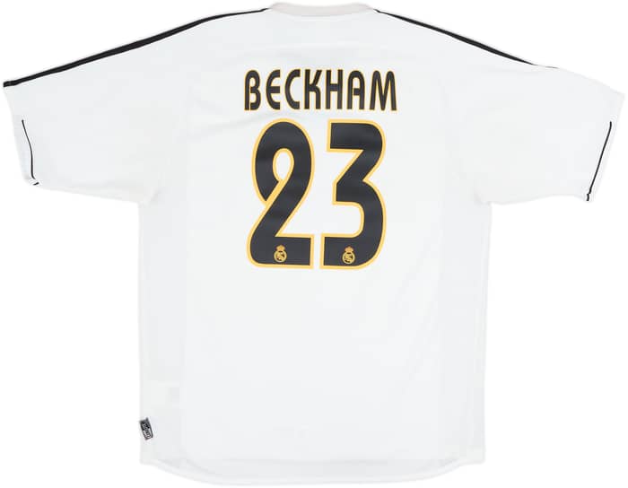 2003-04 Real Madrid Home Shirt Beckham #23 - 6/10 - (M)