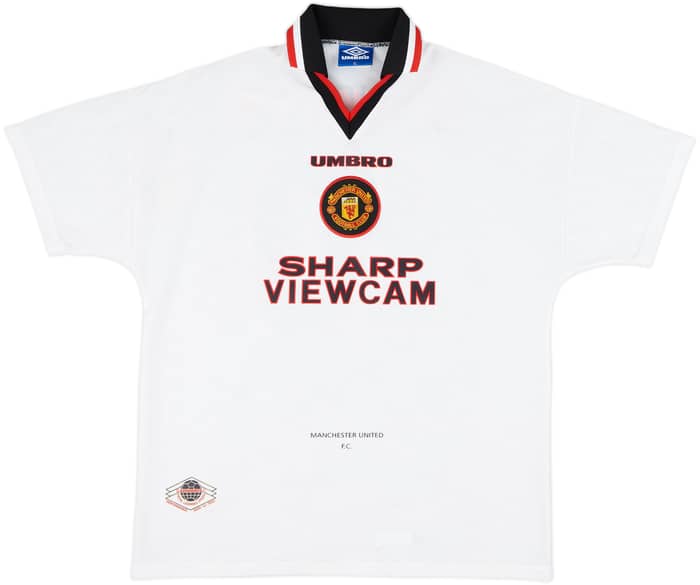 1996-97 Manchester United Away Shirt Beckham #10 - 8/10 - (XL)