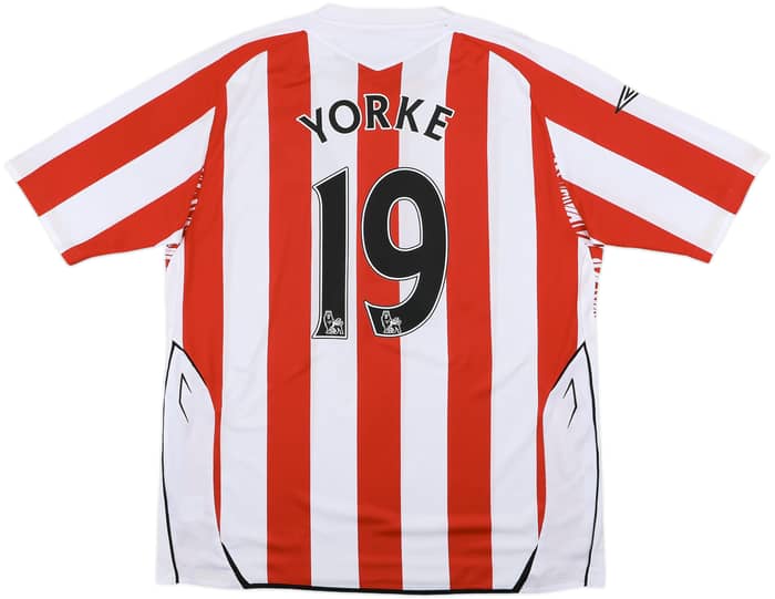 2007-08 Sunderland Home Shirt Yorke #19 - 7/10 - (XL)