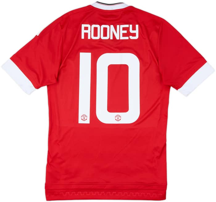 2015-16 Manchester United Home Shirt Rooney #10 - 6/10 - (XS)
