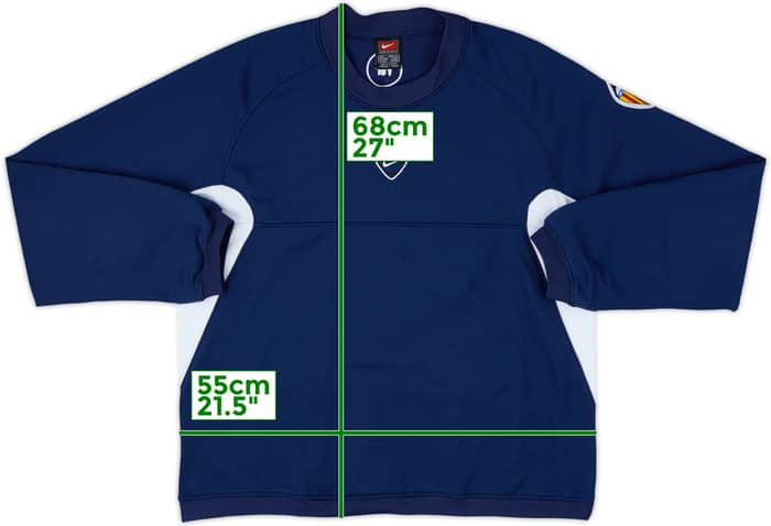 2000-01 Valencia Nike Sweat Top - 7/10 - (S)