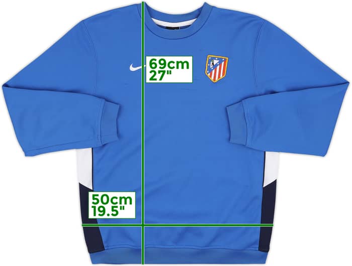 2010-11 Nike Template Sweat Top (Atletico Madrid) - 6/10 - (S)