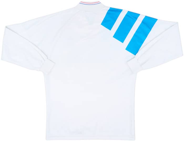 1991-92 Olympique Marseille Home L/S Shirt - 9/10 - (M/L)