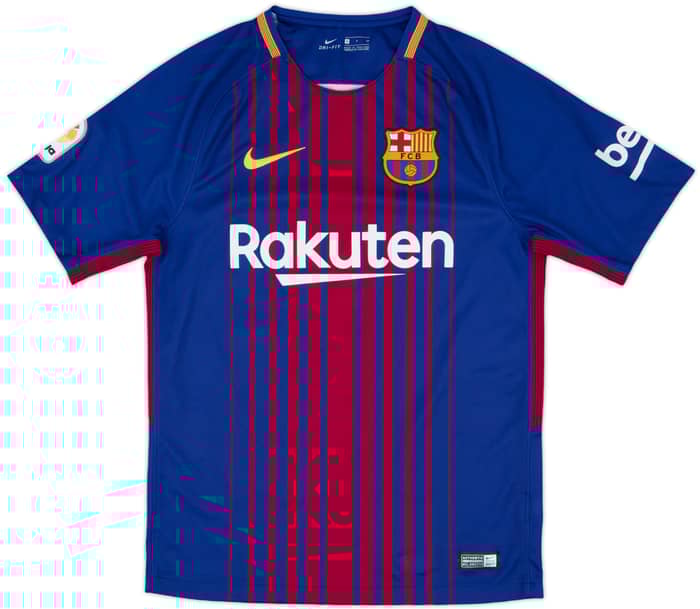 2017-18 Barcelona Home Shirt Messi #10 - 7/10 - (S)