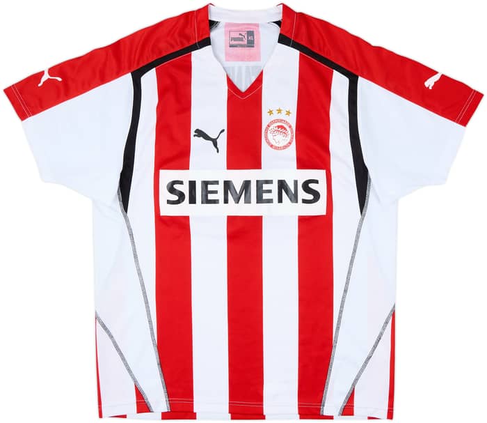 2005-06 Olympiakos Home Shirt Konstantinou #23 - 8/10 - (XL)