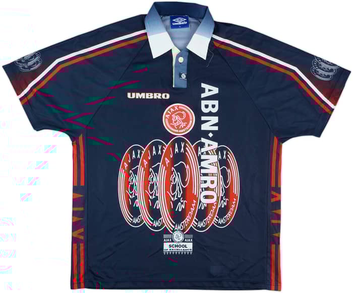 1997-98 Ajax Away Shirt F.De Boer #4 - 9/10 - (XL)