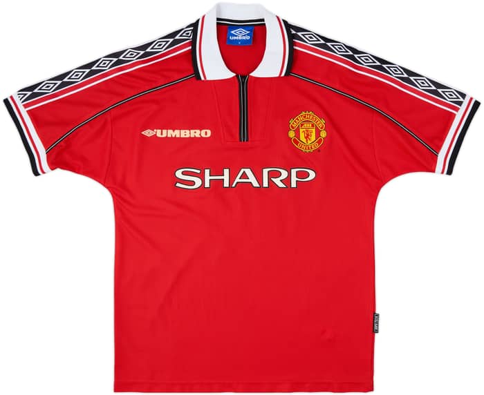 1998-00 Manchester United Home Shirt Keane #16 - 7/10 - (M)