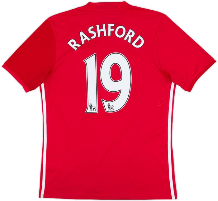 2016-17 Manchester United Home Shirt Rashford #19 - 7/10 - (M)