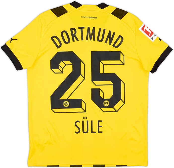 2022-23 Dortmund Home Shirt Sule #25 - 9/10 - (XL.Boys)