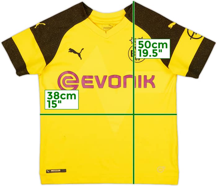 2018-19 Borussia Dortmund Home Shirt - 4/10 - (S.Boys)